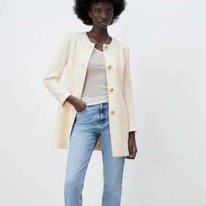 Zara LONG STRUCTURED BLAZER